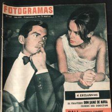 Cine: REVISTA FOTOGRAMAS 1961 GEORGE HAMILTON SALVADOR DALÍ JAIME DE MORA Y ARAGON. Lote 402208684