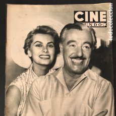 Cine: REVISTA CINE MUNDO 1955 SOFIA LOREN VITTORIO DE SICA RICARDO MONTALBAN CANTINFLAS FERNANDO FERNÁN. Lote 402223244