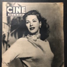 Cine: REVISTA CINE MUNDO 1953 YVONNE DE CARLO SUZAN BALL JORGE NEGRETE ORSON WELLES LOLA FLORES. Lote 402272459