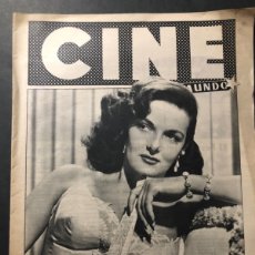 Cine: REVISTA CINE MUNDO 1956 JANE RUSSELL JAYNE MANSFIELD ANITA EKBERG CARMEN SEVILLA. Lote 402282459