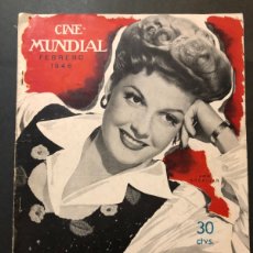 Cine: REVISTA CINE MUNDIAL 1946 ANN SHERIDAN JUDY GARLAND ERROL FLYNN LIZABETH SCOTT. Lote 402504259