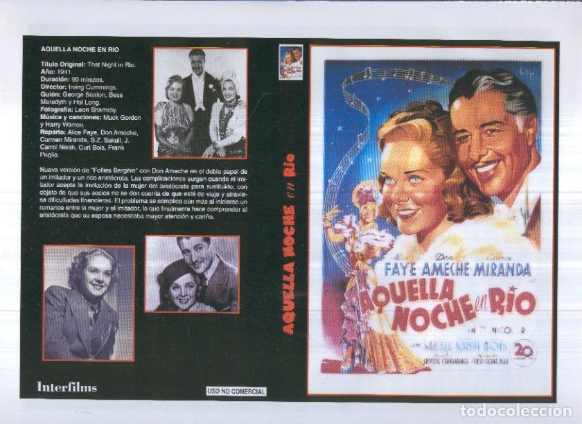 Cinema: Caratula cine 30x22 cm: Aquella noche en Rio y Belmonte