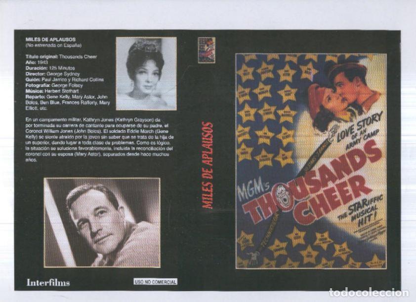 Cinema: Caratula cine 30x22 cm: Thousands cheer y En persona