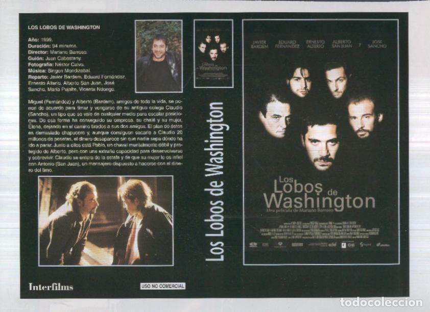 Cinema: Caratula cine 30x22 cm: Los lobos de Washington