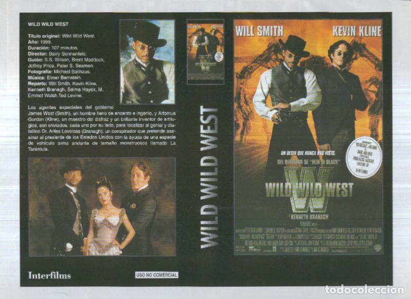 Cinema: Caratula cine 30x22 cm: Wild Wild West