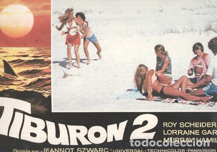 Kino: Caratula de cine: TIBURON 2 / Jaws 2 (numerado 03 en trasera)