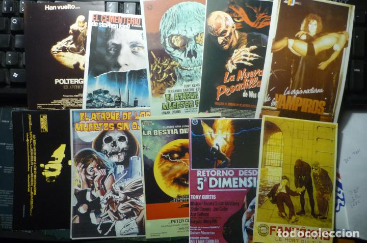 Kino: lote reproducciones peliculas terror papel y foto