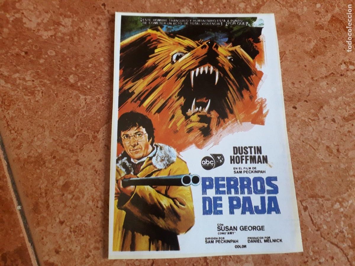 programa de cine folleto de mano perros de paja - Compra venta en  todocoleccion