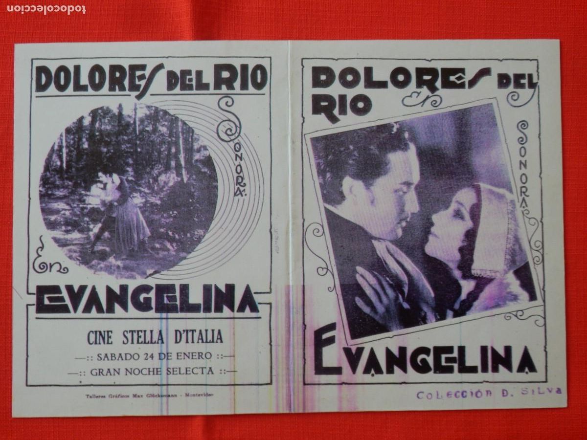 Kino: Evangelina doble facsimil Dolores del Rio