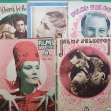 Cine: FILMS SELECTOS - 5 ANTIGUAS REVISTAS, AÑOS 1930 - VER FOTOS ADICIONALES