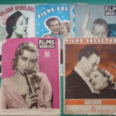 Cine: FILMS SELECTOS - 5 ANTIGUAS REVISTAS, AÑOS 1930 - VER FOTOS ADICIONALES