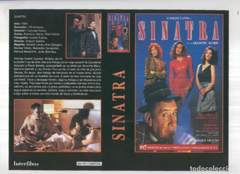 Kino: Caratula cine 30x22 cm: Sinatra y Al diablo con el diablo