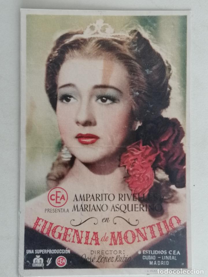 Kino: FOTOGRAFIA FOLLETO DE MANO, EUGENIA DE MONTIJO, MEDIDAS 9 X 13,5 CM