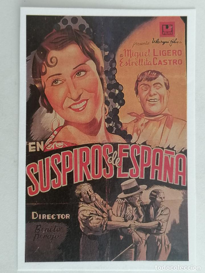 Kino: REPRODUCCION FOLLETO DE MANO, SUSPIROS DE ESPA&Ntilde;A, MEDIDAS 8 X 12 CM