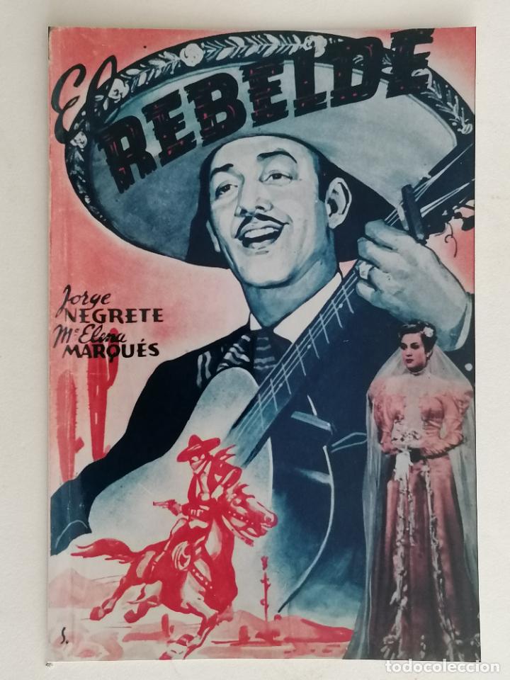 Kino: FOTOGRAFIA FOLLETO DE MANO, EL REBELDE, MEDIDAS 10 X 15 CM