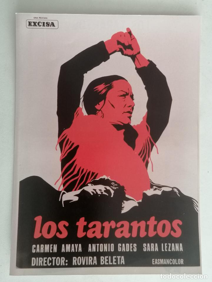 Kino: FOTOGRAFIA FOLLETO DE MANO, LOS TARANTOS, MEDIDAS 14,5 X 20,5 CM