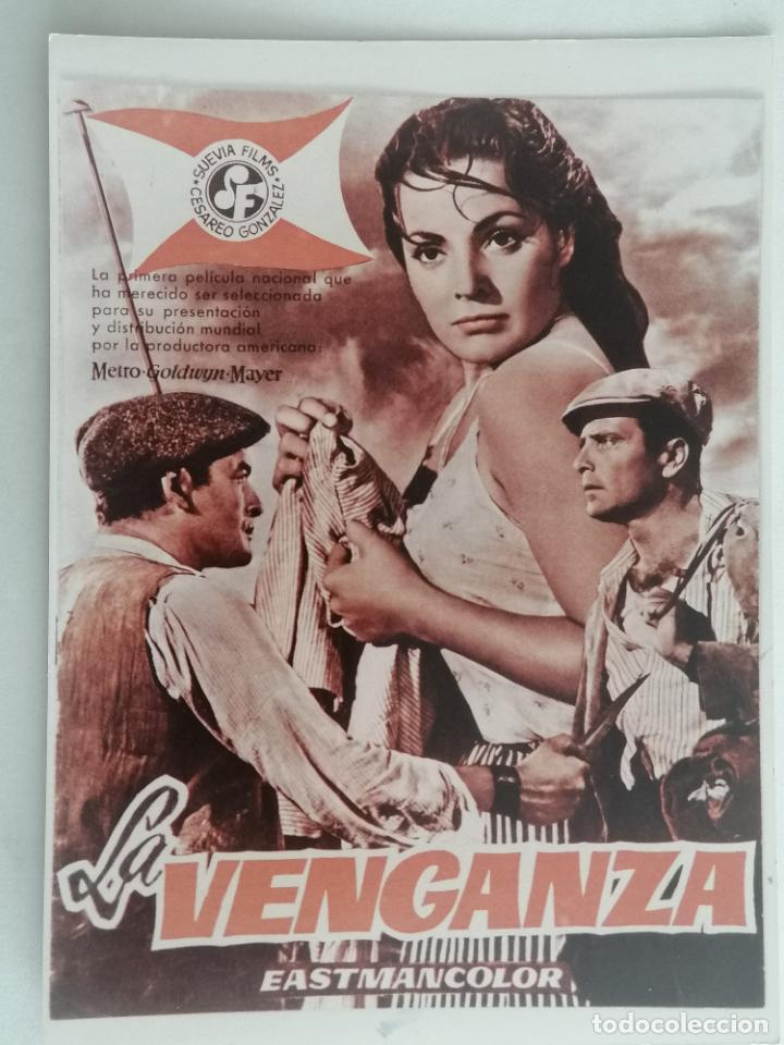 Kino: FOTOGRAFIA FOLLETO DE MANO, LA VENGANZA, MEDIDAS 14,5 X 20,5 CM