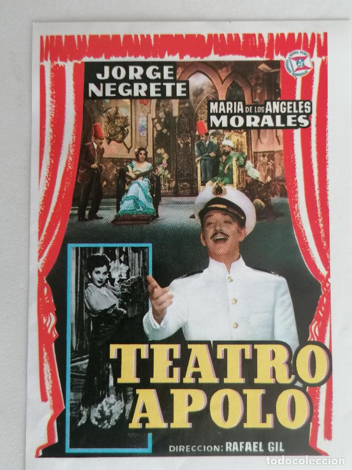 Kino: REPRODUCCION FOLLETO DE MANO, TEATRO APOLO, MEDIDAS 10 X 14 CM