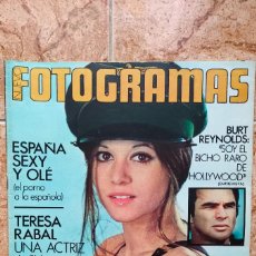 Cine: REVISTA FOTOGRAMAS Nº 1381 - AÑO 1975 - TERESA RABAL, BURT REYNOLD,ELIAS QUEREJETA, GUILLERMINA MOTA