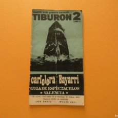 Cine: TIBURON 2 - CARTELERA BAYARRI Nº 1148 (1978) - ÚNICO EN TC - LEER DESCRIPCIÓN