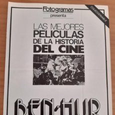 Cine: BEN-HUR - LAS MEJORES PELÍCULAS DE LA HISTORIA DEL CINE - PERFECTO ESTADO