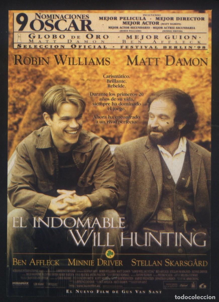 Kino: Q-11019- EL INDOMABLE WILL HUNTING (Good Will Hunting) (FICHA T&Eacute;CNICA) Matt Damon - Robin Williams