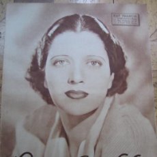 Cine: REVISTA CINE POPULAR FILM Nº 494 AÑO 1936 - KAY FRANCIS (PORTADA) MIGUEL FLETA (CP)