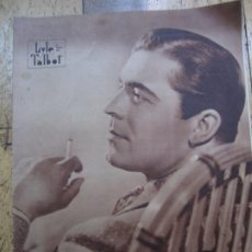 Cine: REVISTA CINE POPULAR FILM Nº 547 AÑO 1937 - LYLE TALBOT (PORTADA) CARY GRANT SYLVIA SIDNEY (CP)