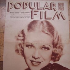Cine: REVISTA CINE POPULAR FILM Nº 465 AÑO 1935 - GLENDA FARRELL (PORTADA) ANN DVORACK (CP)
