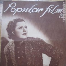 Cine: REVISTA CINE POPULAR FILM Nº 541 AÑO 1937 - IRENE DUNNE (PORTADA) PAUL MUNI (CP)