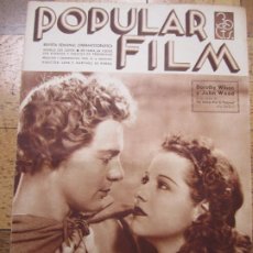 Cine: REVISTA CINE POPULAR FILM Nº 491 AÑO 1936 - DOROTHY WILSON JOHN WOOD (PORTADA) POLA NEGRI (CP)