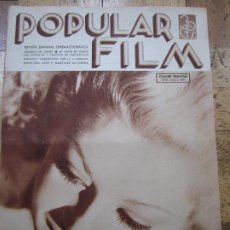 Cine: REVISTA CINE POPULAR FILM Nº 482 AÑO 1935 - CLAIRE TREVOR (PORTADA) LA DIOSA DE FUEGO (CP)