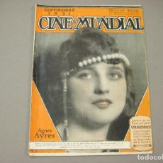 Cine: REVISTA CINE MUNDIAL DE SEPTIEMBRE DE 1921. VER FOTOS ADJUNTAS