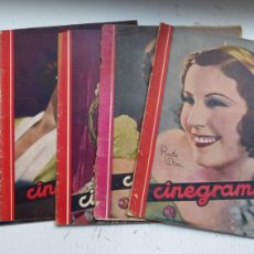 Cine: CINEGRAMAS 5 REVISTAS, AÑO 1934 - VER FOTOS ADICIONALES