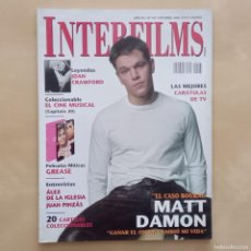 Cine: INTERFILMS 167, OCTUBRE 2002. MATT DAMON.