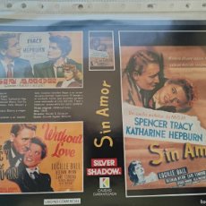 Cine: CARATULA VIDEO VHS INTERFILMS SIN AMOR WITHOUT LOVE SPENCER TRACY KATHARINE HEPBURN 1945