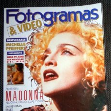 Cine: REVISTA FOTOGRAMAS CINE MAYO 1990 PORTADA MADONNA. ALBUM DESPLEGABLE MICHELLE PFEIFFER