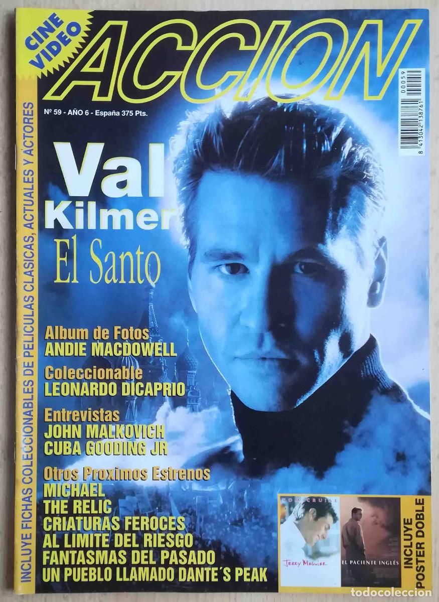 Cine: Revista Acci&oacute;n N&ordm; 59. Val Kilmer, Milos Forman, Anthony Minguella, Cuba Gooding.