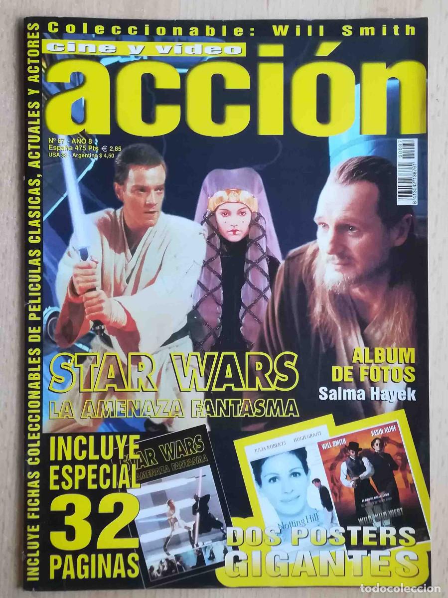 Cine: Revista Acci&oacute;n N&ordm; 87 Star Wars I La amenaza fantasma. Tarz&aacute;n. Wild Wild West. Soldado Universal.