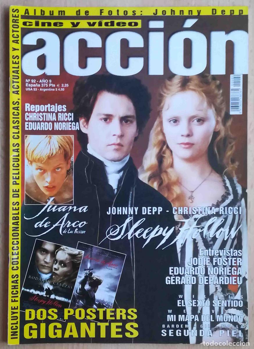 Cine: Revista Acci&oacute;n N&ordm; 92 Sleepy Hollow. Juana de Arco. Jodie Foster. Wes Craven.