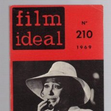 Cine: REVISTA CINE FILM IDEAL Nº 210. 1969. RAOUL WALSH ASTRUC ROBERTO ROSSELLINI