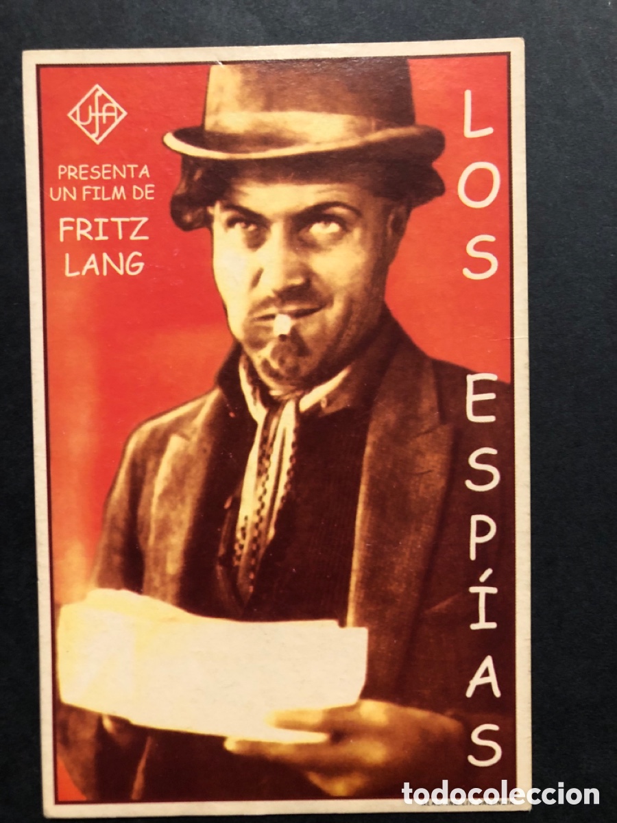 Cine: Programa tarjeta facsimil los esp&iacute;as fritz lang - Foto 1