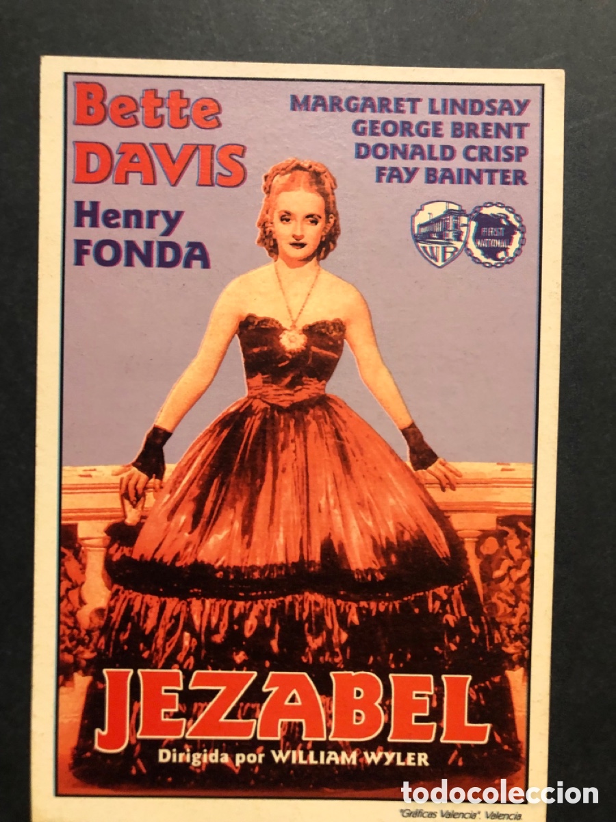 Cine: Programa tarjeta facsimil Jezabel bette davis - Foto 1