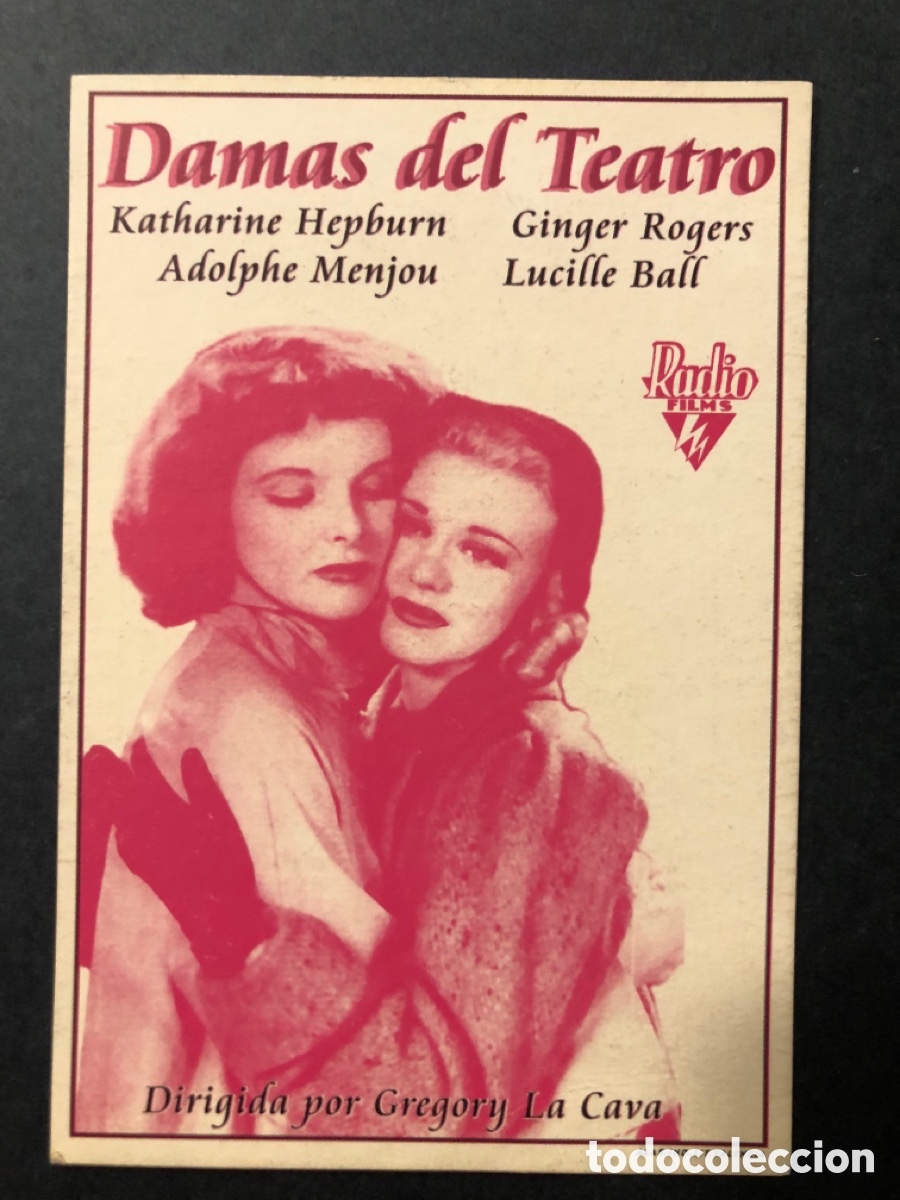 Cine: Programa tarjeta facsimil damas del teatro katharine hepburn - Foto 1