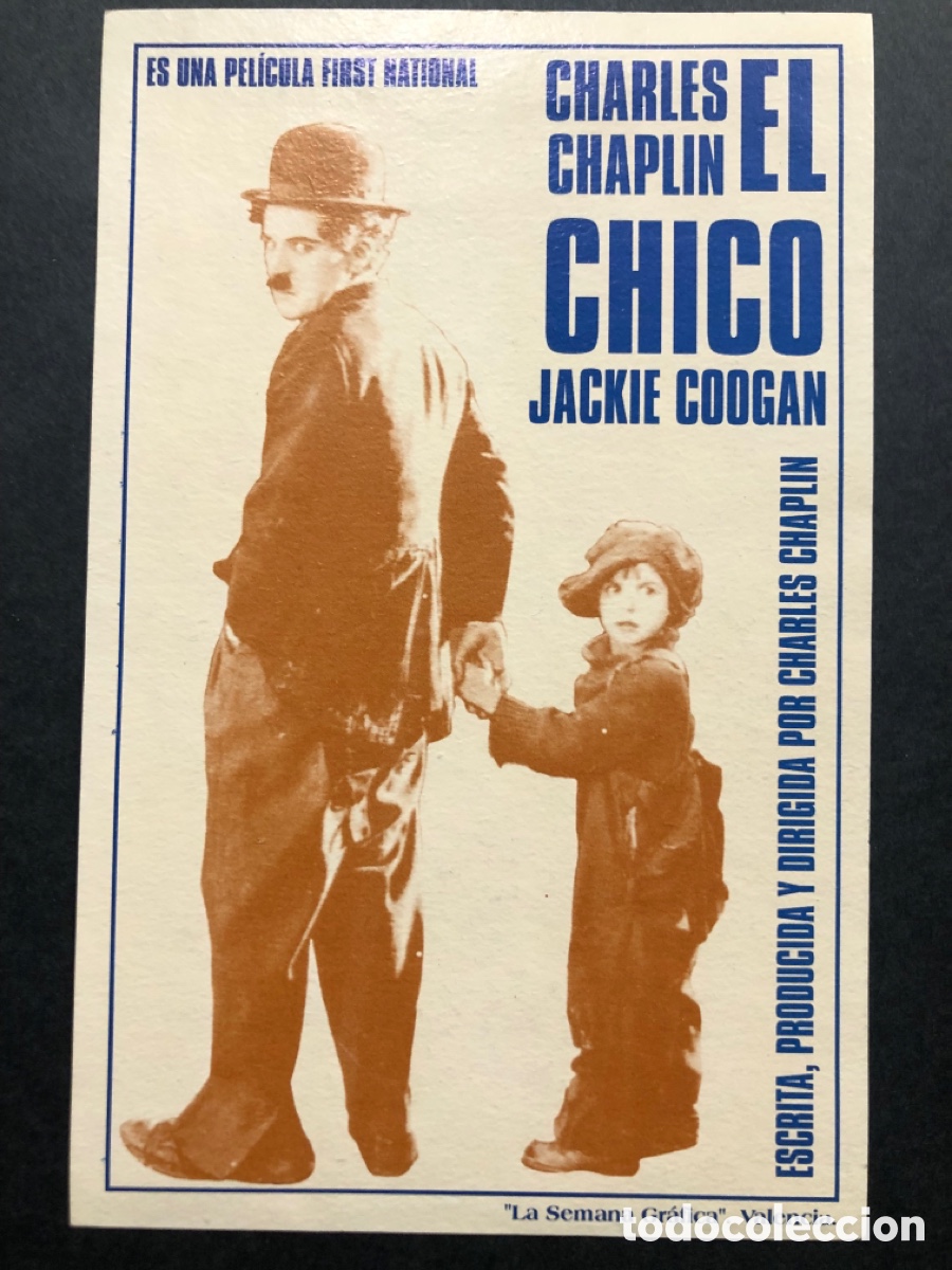 Cine: Programa tarjeta facsimil charles Chaplin el chico - Foto 1