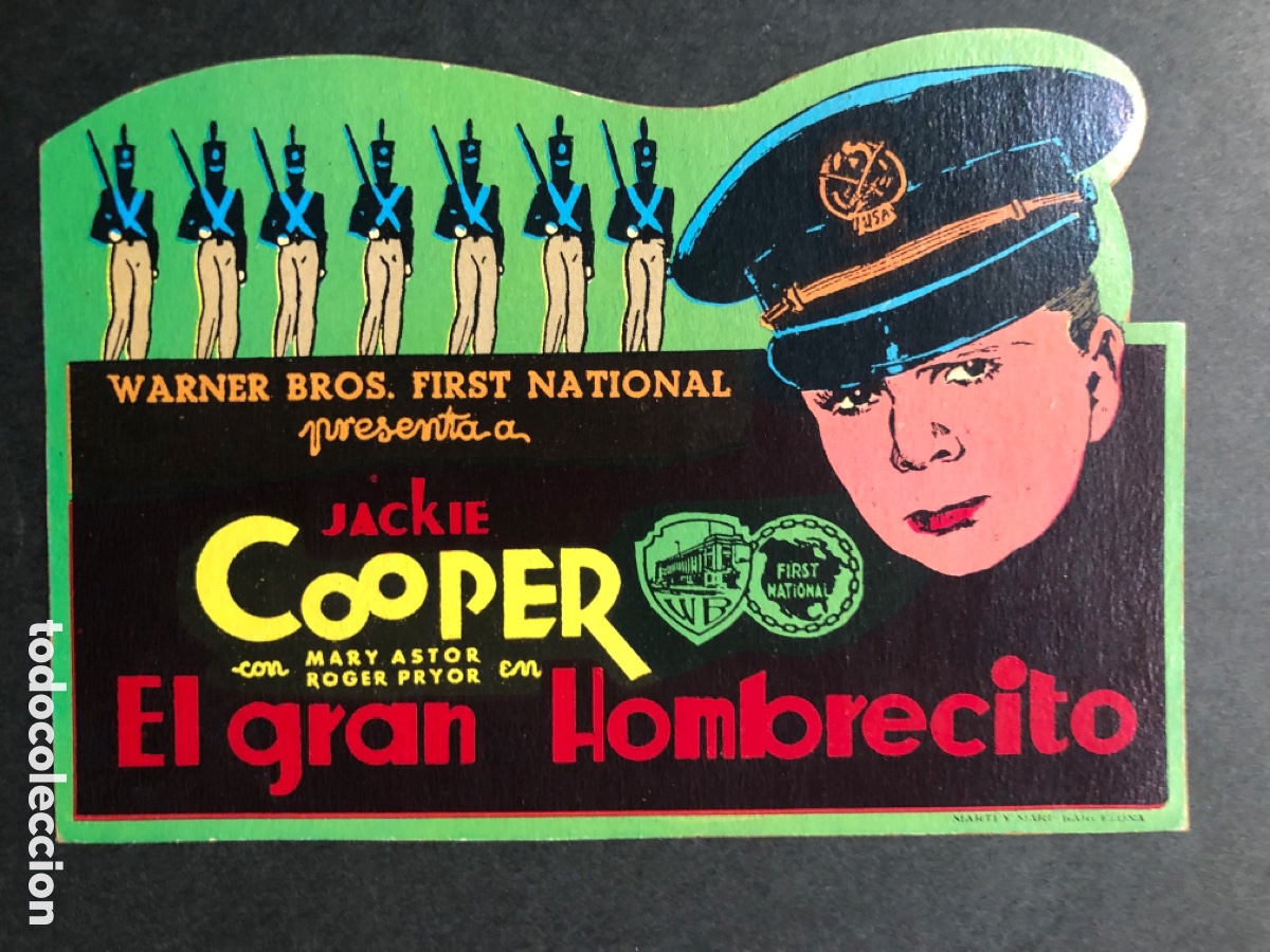 Cine: Programa troquelado facsimil el gran hombrecito jackie Cooper - Foto 1
