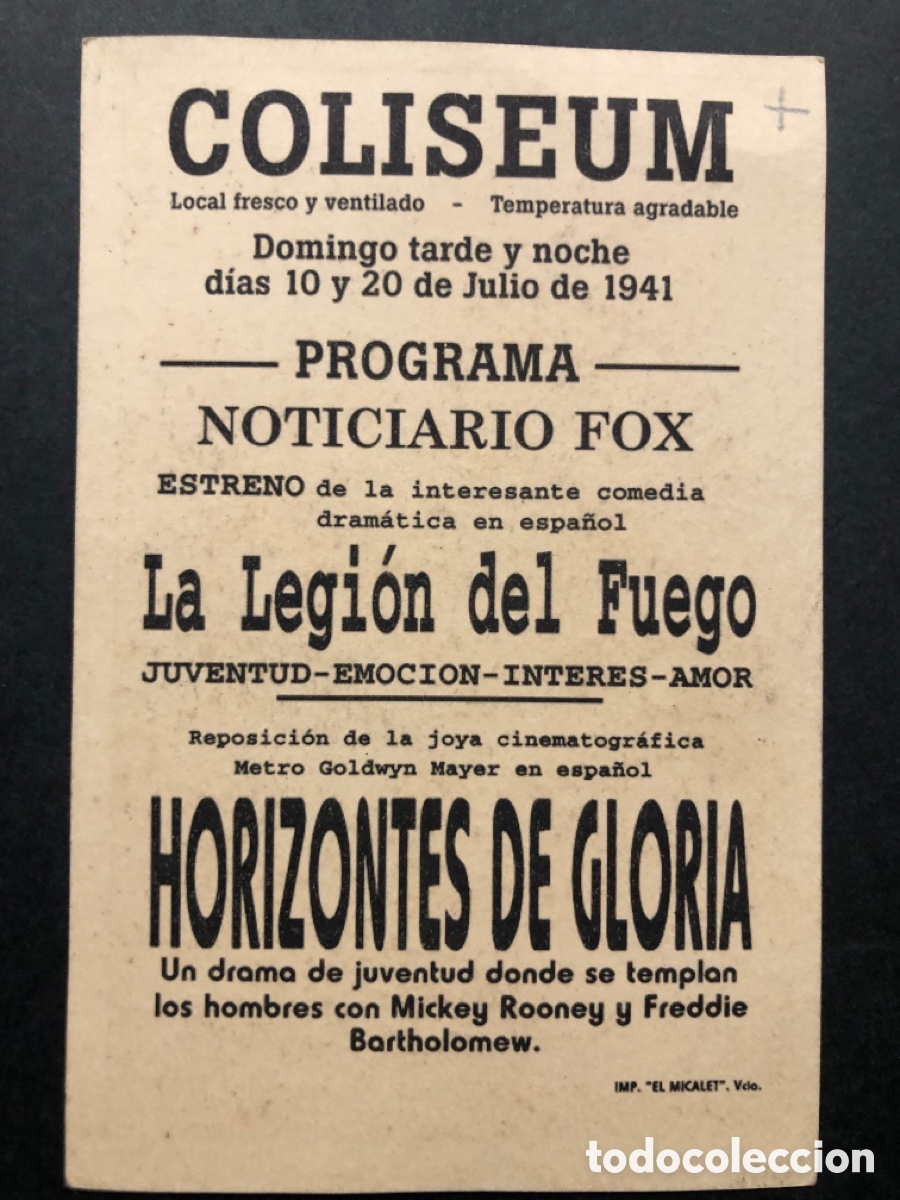 Cine: Programa facsimil horizontes de gloria freddie bartholomew - Foto 2