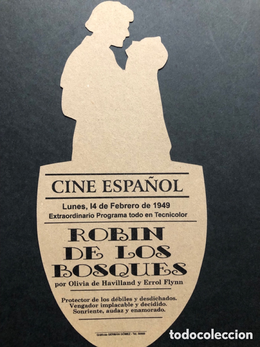 Cine: Programa troquelado facsimil robin de los bosques errol flynn - Foto 2