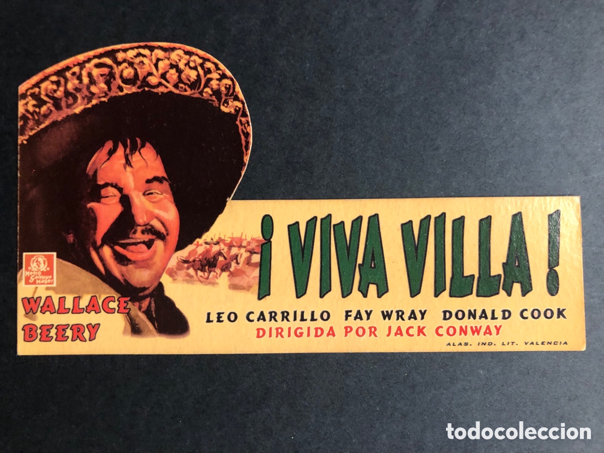 Cine: Programa troquelado facsimil viva villa wallace beery - Foto 1