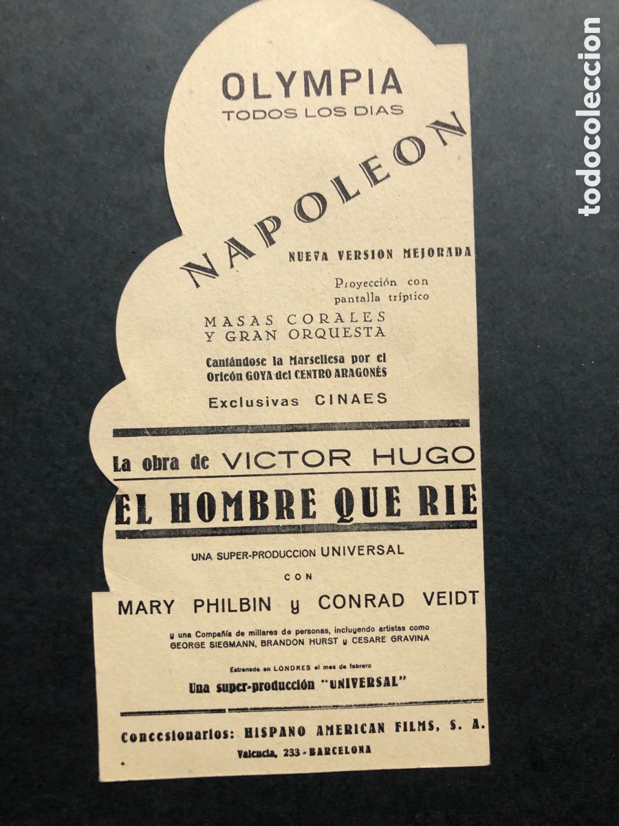 Cine: Programa troquelado facsimil el hombre que r&iacute;e conrad Veidt - Foto 2